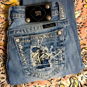Miss me jeans! Size 27, light wash, distressed